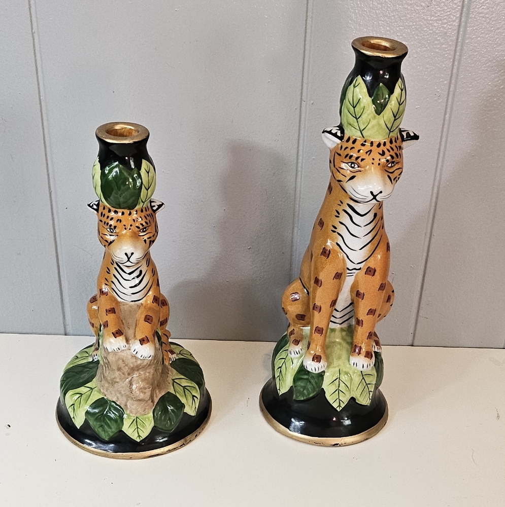 Vintage 2000 CBK Limited ceramic candle stick holders